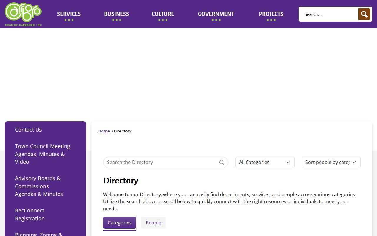 Carrboro neighbors municipal directory and public civic contacts
